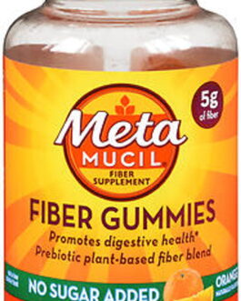 Meta Mucil Fiber Supplement Gummies Orange Flavor – 72 ct