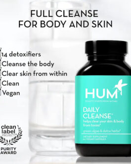 Daily Cleanse Clear Skin and Body Detox Supplement 60 Capsules